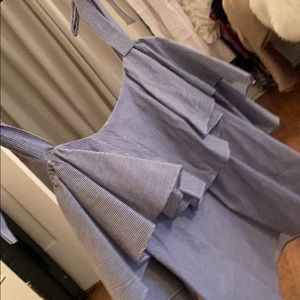 Misa striped nautical crop top